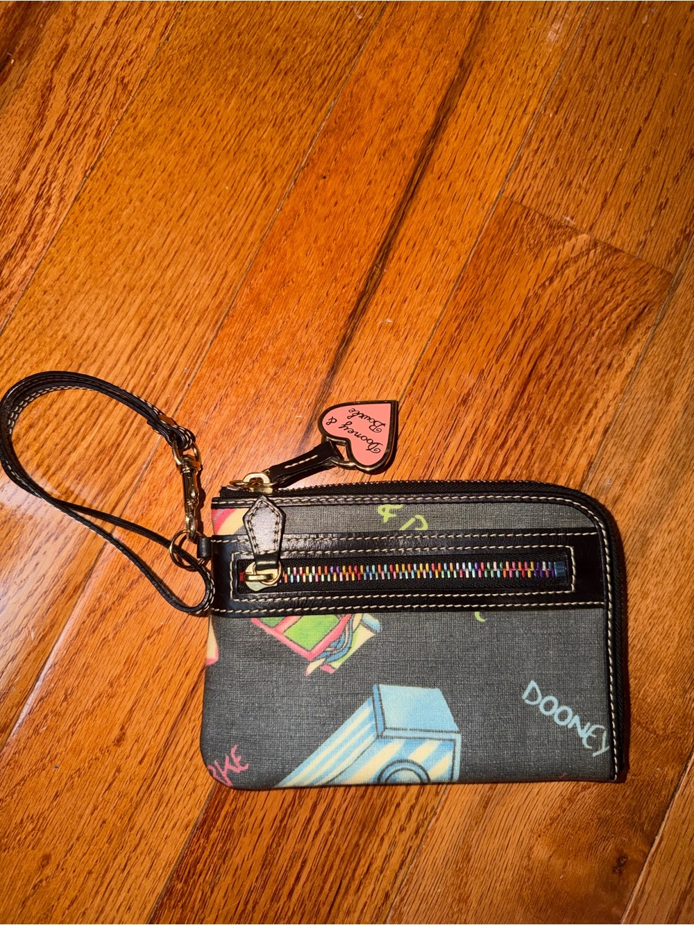 vintage Dooney & Bourke limited edition "Summertime" themed wristlet